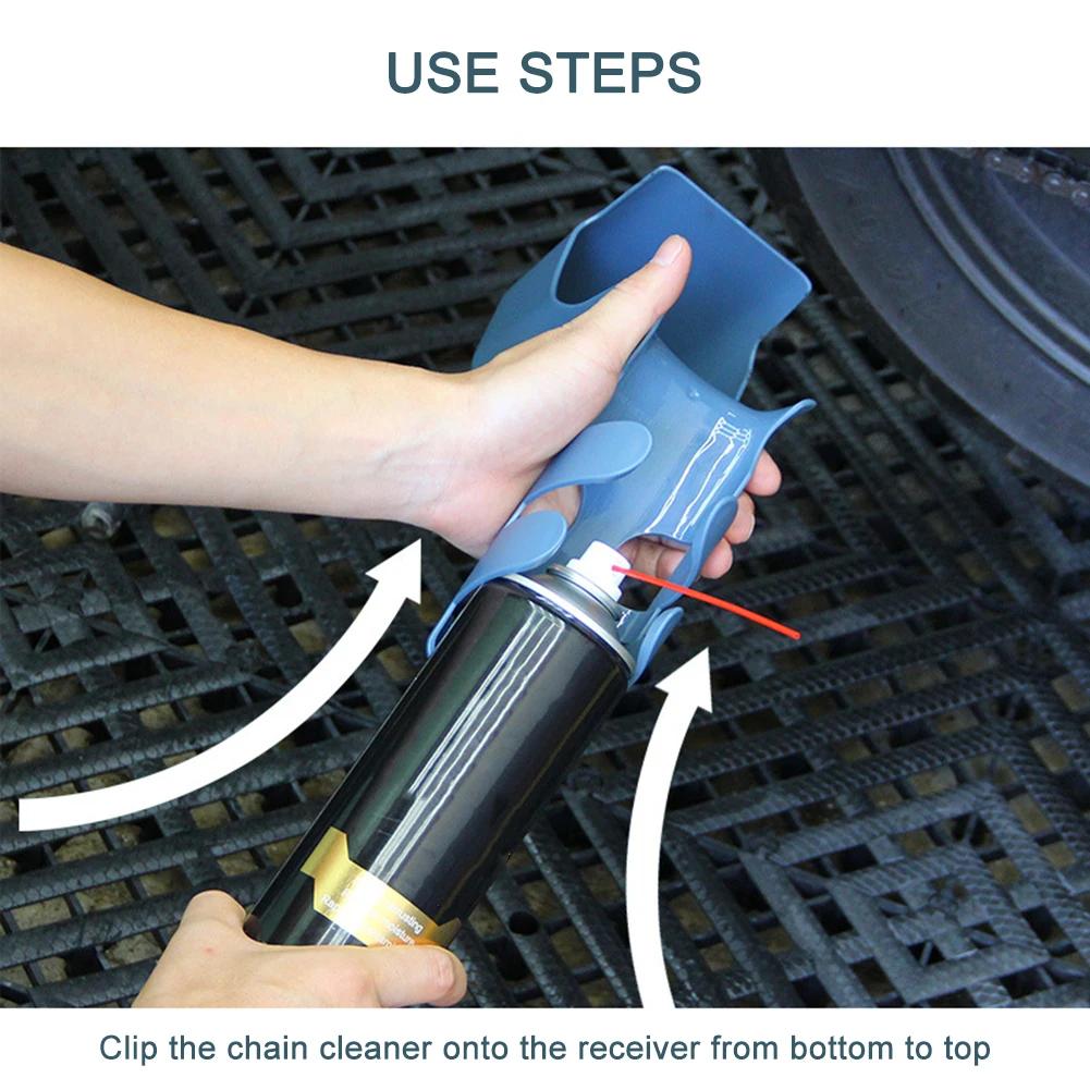 Oil Storage Tool Box Chain Cleaning Tool Motorcycle Bicycle Oil Storage Tool Chain Oil Anti-spray Scrubber Tool Used For Bicycle