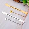 SQ Customized Stainless Steel Bookmark with a Bad Taste of Funny Bookmark, a Gift for a Teacher's Day with Engraved Words On a