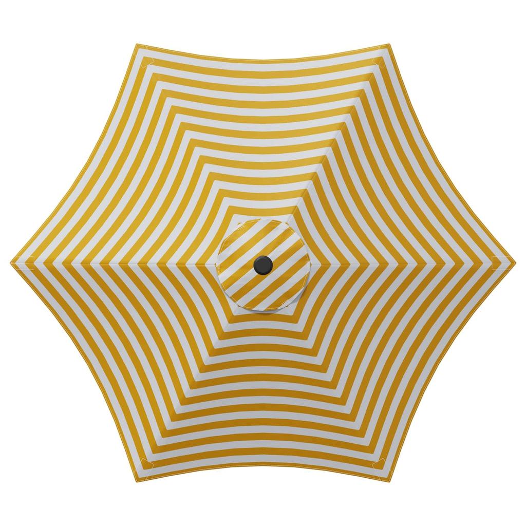 Garden Umbrella with Base 300 X 300 Cm Polyester Rectangular