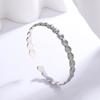 Retro Thai Silver Exquisite Simple Creative Shell Fashion 925 Sterling Silver Versatile Opening Bracelets SL063
