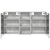 Bathroom Cabinet Set 3 Pcs 116 X 16 X 62.5 Cm Engineered Wood