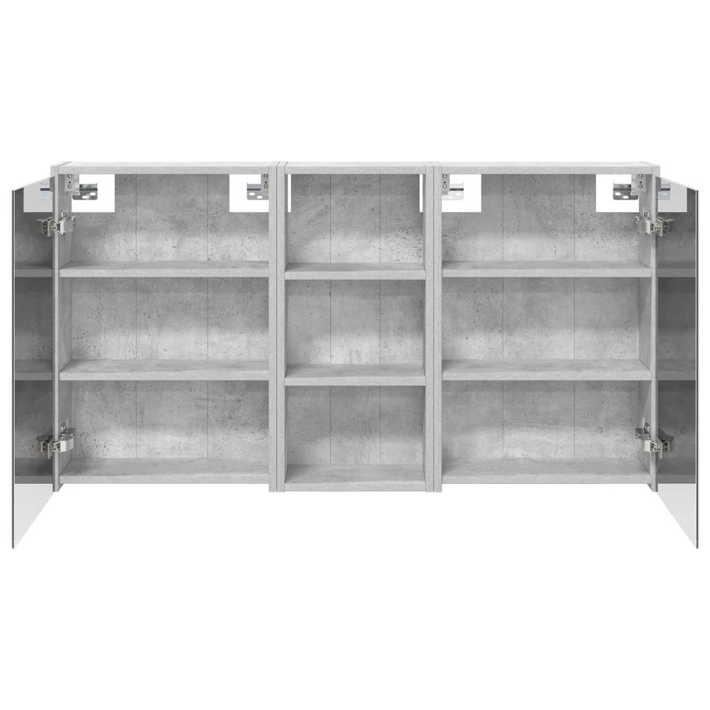 Bathroom Cabinet Set 3 Pcs 116 X 16 X 62.5 Cm Engineered Wood