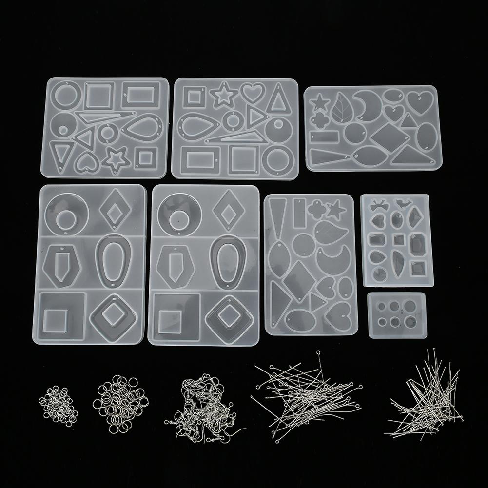 248pcs / set Earrings Casting Molds DIY Craft Jewelry Pendant Making Mold Accessory
