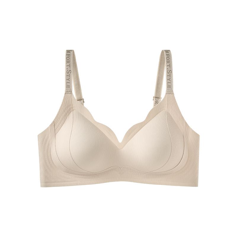 Petal cup gathered small chest comfortable support pull anti-sagging bra cover spring