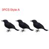 Halloween Black Crow Decorations,Fake Raven Bird Props,Halloween Haunted House Garden Outdoor Yard Decorations