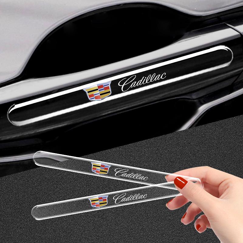 4 st Bil Dörrkant Genomskinliga Repskyddande Skyddsremsor för Cadillac SRX Escalade CTS BLS ATS DTS XTS SLS XLR V Deville CT5