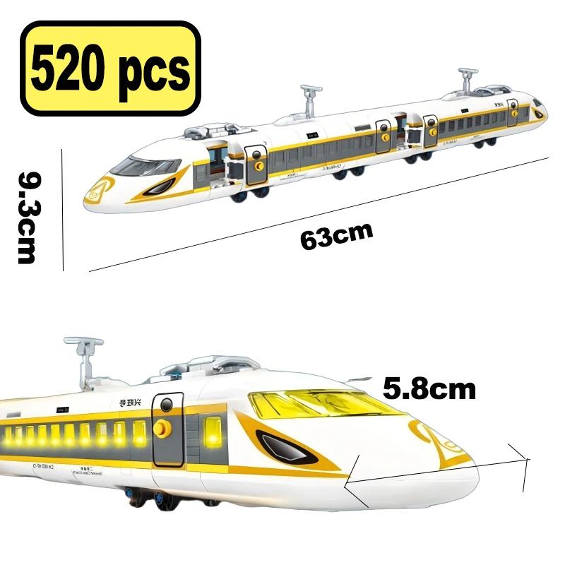 

Оранжевый скоростной городской поезд, набор строительных блоков - MOC-технический железнодорожный поезд для детей, сделай сам, игрушка для друзей, подарок для детей