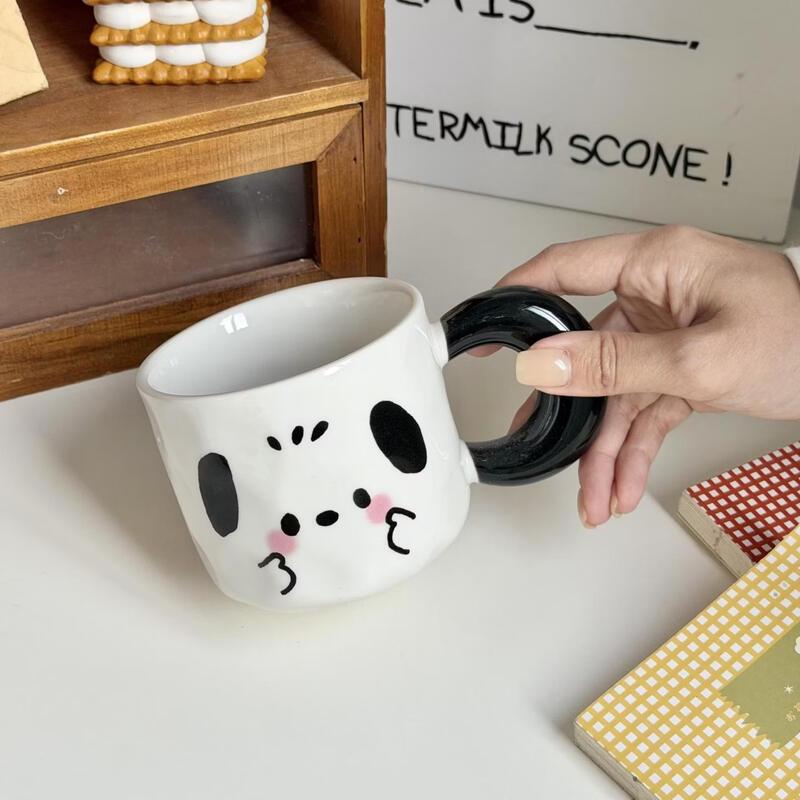 Star Ceramic Mug with Lid  Spoon