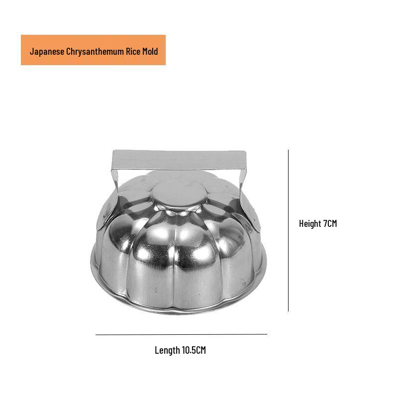 Japanese Style 304 Stainless Steel Omelet Rice Mold and Onigiri Container