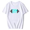 Summer New Unisexs Printed Sports Tshirt Muscle Shirt Outdoor Sports Fitness Top Vintage Cotton Roundneck Casual Clothing