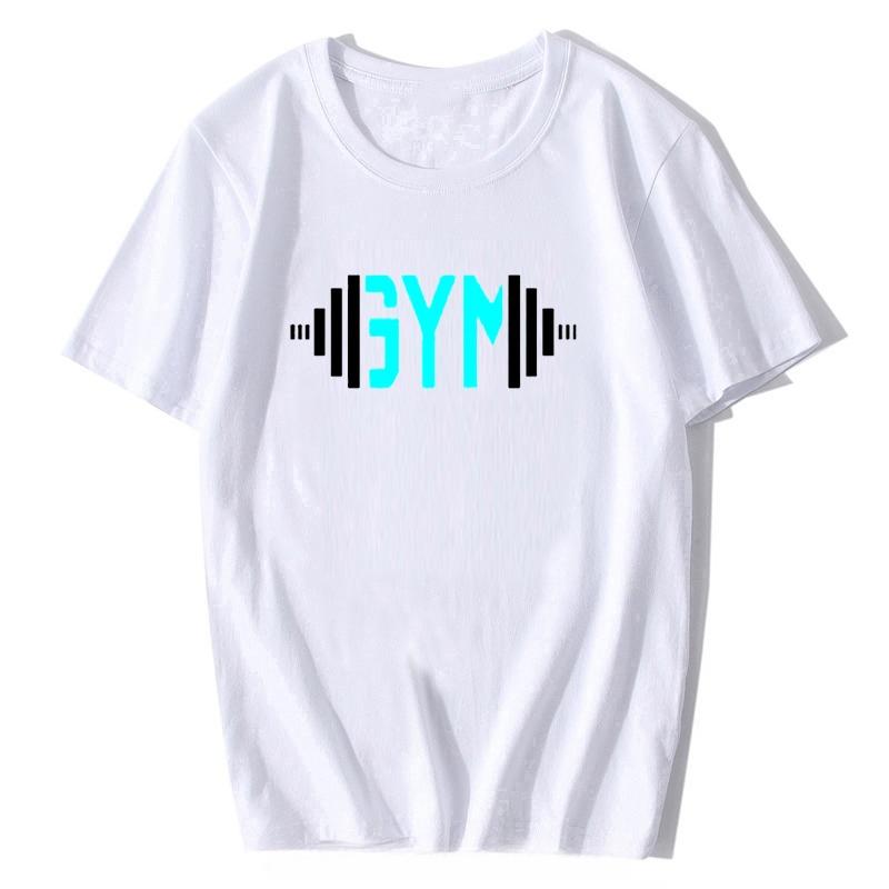 Summer New Unisexs Printed Sports Tshirt Muscle Shirt Outdoor Sports Fitness Top Vintage Cotton Roundneck Casual Clothing