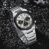 Mens Watches Stainless Steel Watch Waterproof Luxury Quartz Clock Chronograph Luminous Wristwatches Relogio Masculino