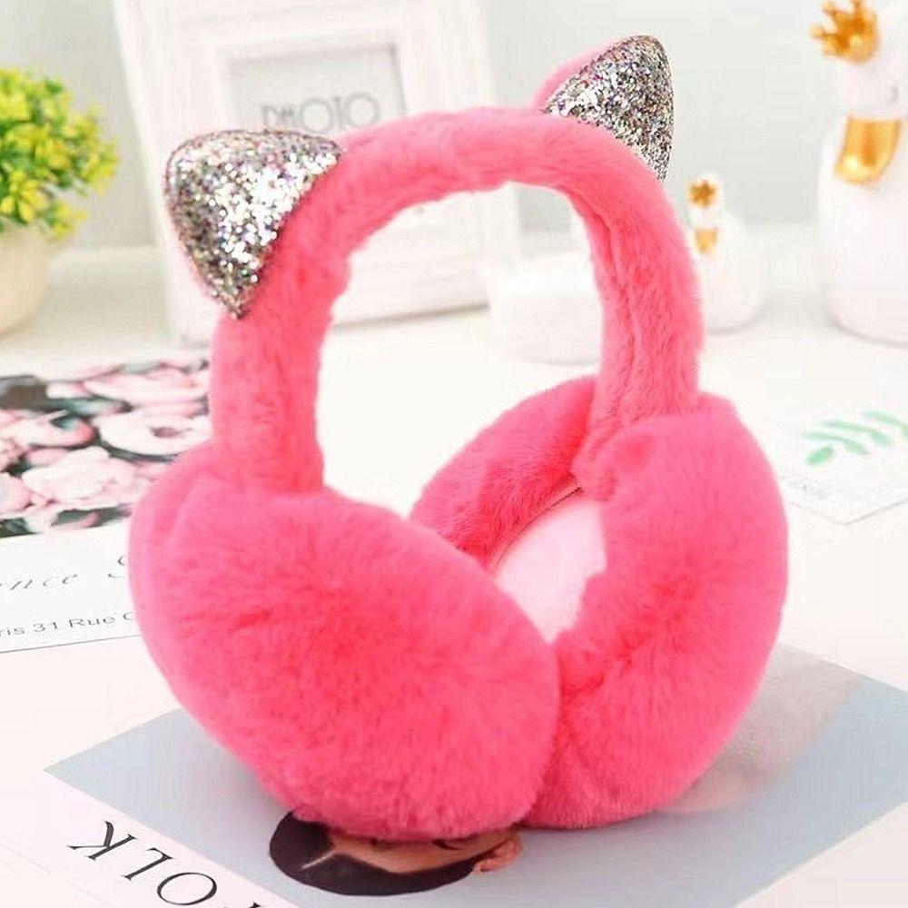 Muffs Lovely Folding Frostproof Soft Plush Cartoon Earmuffs Warm Headband Ear Protectors Earflaps