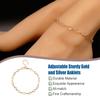 Anklet Adjustable with Rhinestones Fashion Accessory Wedding Ankle Bracelets Foot Chains Women's Anklets for Valentines Day