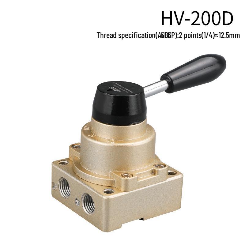 4HV210-0 Pneumatický ruční pákový ventil, 8cestný manuální ventil pro řízení vzduchu, Model K34R6-8/8D