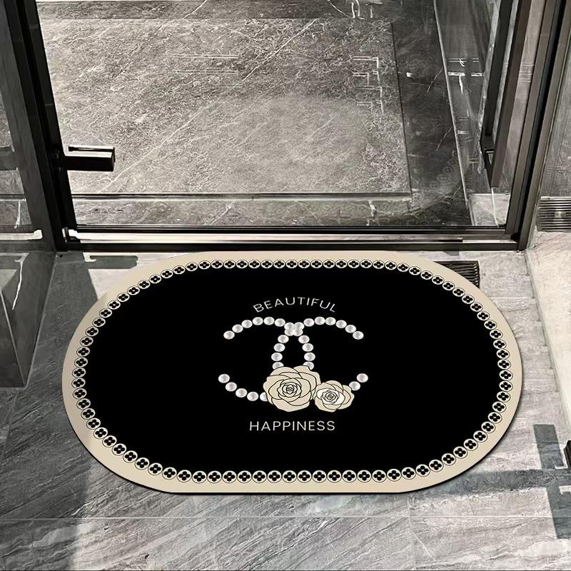 Floor Mat For Bathroom Door, Bathroom Floor Mat, Simple And Fashionable, Anti-Slip, Easy To Clean And Absorb Water.