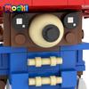 MOOXI Film 121 Stück MOC Steine Tier Bären Figuren BrickHeadsed Bausteine Lernspielzeug für Kinder Geburtstagsgeschenk MOC7216