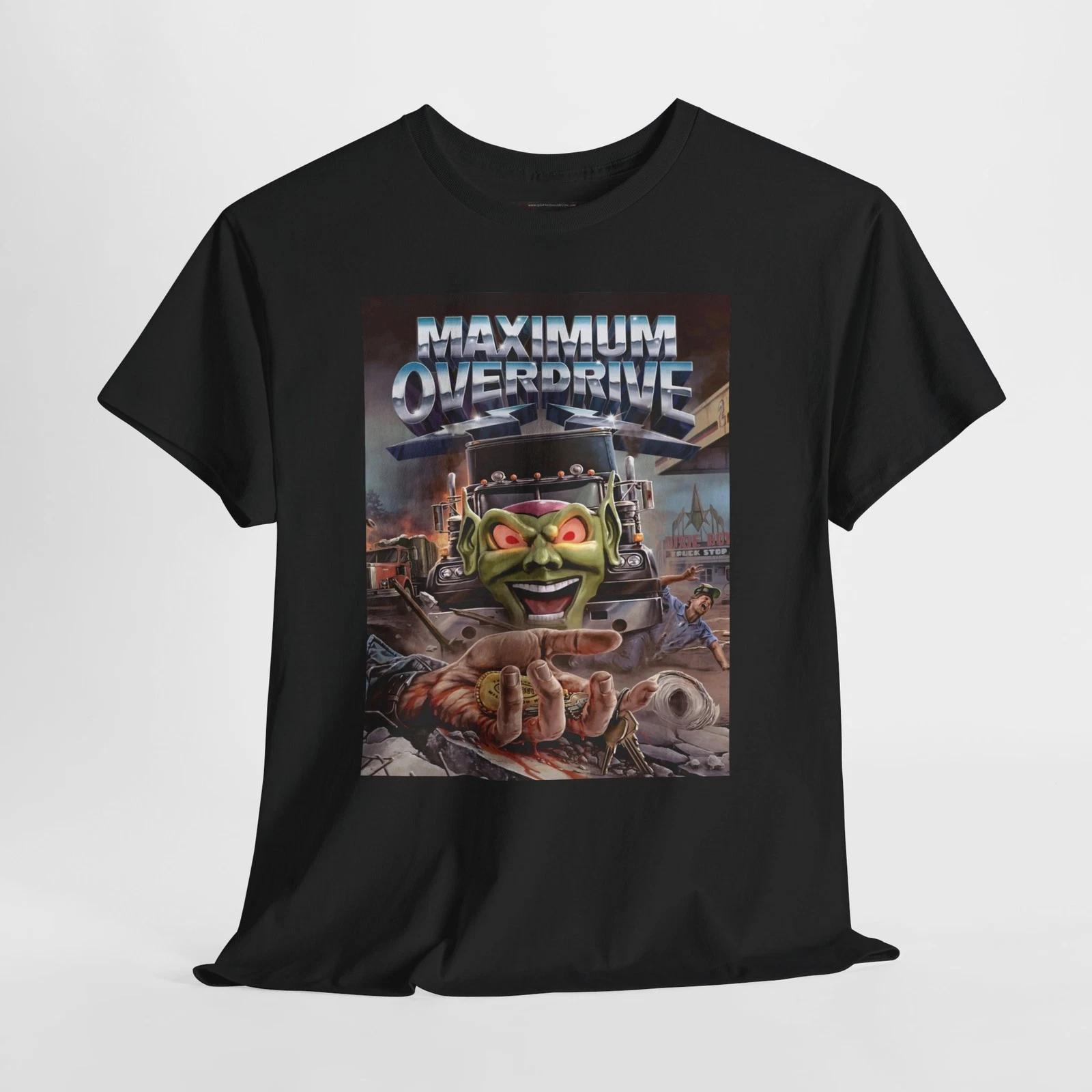 Maximum Overdrive 1986 Retro Movie Poster Horror Unisex Graphic T-Shirt 4XL