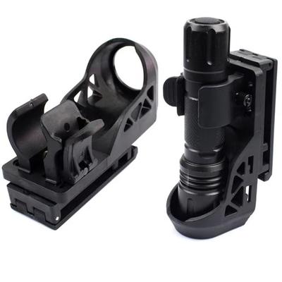 Tactical Flashlight Holster With Lever Side Lock System Set General Torch Set 360° Rotating Plastic Torch Set Quick Unplug New