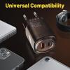 30W USB & Type-C Dual Interface PD Fast Travel Charger (US/EU Standard)
