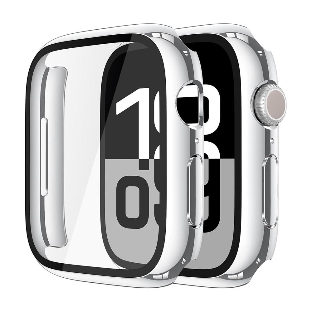 Защитная пленка для корпуса Apple Watch Серия 11 10 9 SE 8 7 6 5 46мм 42мм 45мм 44мм 40 41 PC Бампер+Закаленное Стекло Чехол iWatch 42mm Series 10 11