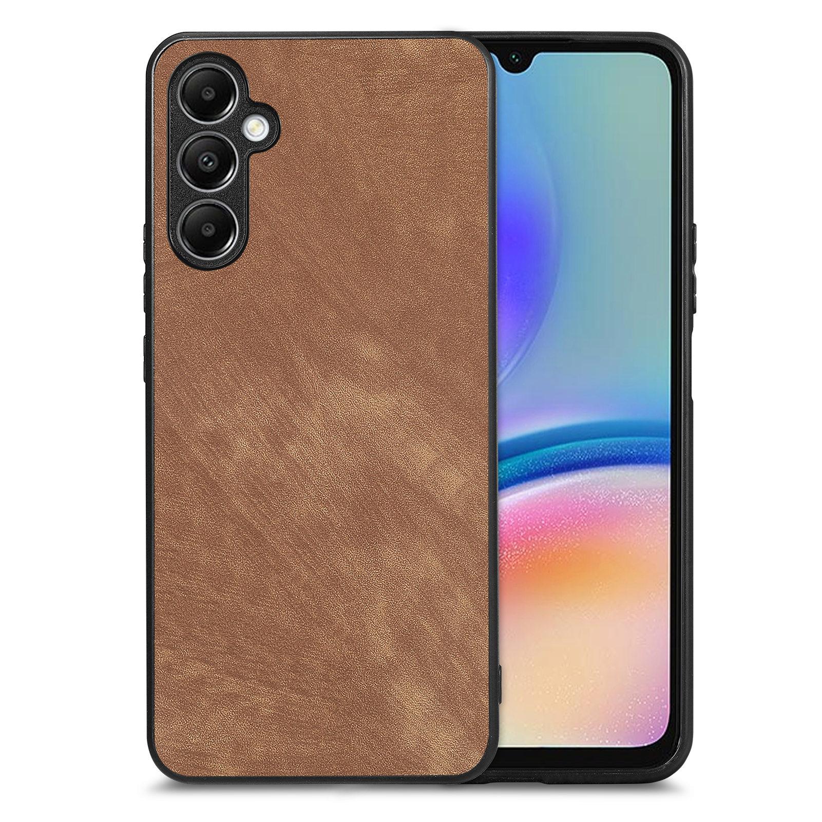 

Для Samsung Galaxy A05s 4G Чехол Противоударный Тонкий Ретро Кожаный Чехол-накладка для телефона Brown