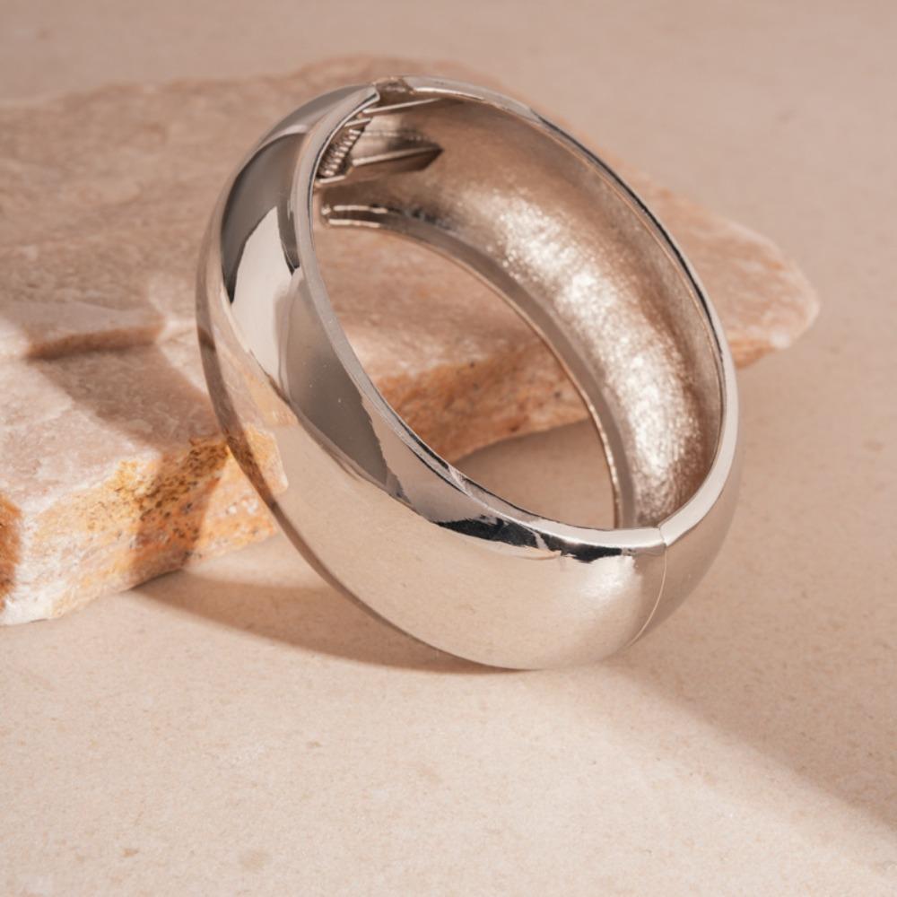 Europe American Style Wide Open Bangle Gold Silver Exaggerated Bracelet Cuff Bangles  Decoration