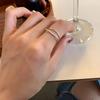 Sophisticated Heart Shaped Ring For Women Adjustable And Trendy Silver Plated Fashion Jewelry
