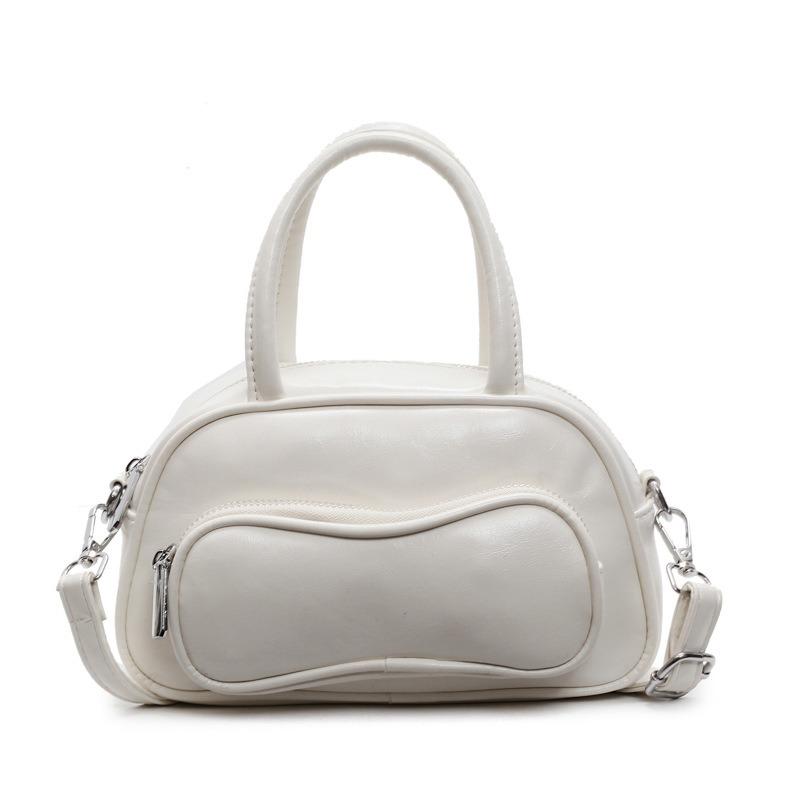 Early Spring High-grade Texture Handbag Women's New Solid Color Small Fresh and Fashionable Shoulder Messenger Bag