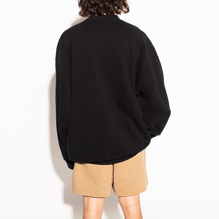 Balenciaga Sweatshirts Men's Black Crew Neck Moderate Regular 671125TLV60-1000