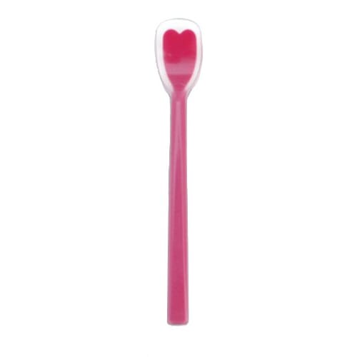 Ikesho Genuine Silicone Spoon, Small, Raspberry, 17.5 X 2.7 Cm, IK8012