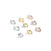 Butterfly Zircon Mini Hoop Earrings In Blue, Pink, & White - Fashionable Ear Cuff Jewelry