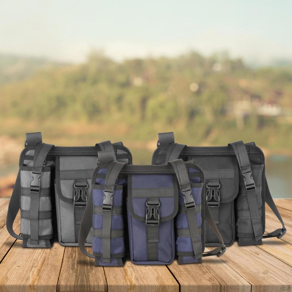 Men Messenger Riding Satchel Casual Lightweight Tablet Bag Outdoor Sports Crossbody Fishing