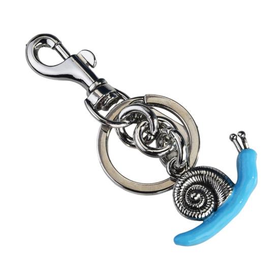 

Keychain Pendant Snail Design Key Holder with Lobster Clasp Key Ring Backpacks Tote Bags C
