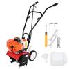 52cc Petrol Cultivator 2 Stroke 9000RPM 1.2L Fuel Tank 6-inch Working Depth 7.9-inch Tilling Width Digging 3HP/1.65kW Tiller