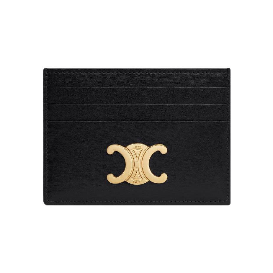 

Celine Triomphe Calfskin Card Holder Women Accessories Black 10L833DPV-38NO Box(Basic Set+Box)