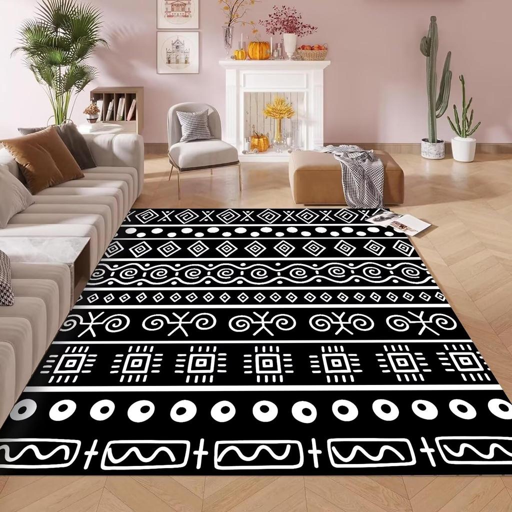 Rosa Blau Farbverlauf Glitzer Teppich, Pastell Funkelndes Pulver Einfaches Uni Muster, Rutschfeste Waschbare Matte für Wohnzimmer Sofa Esstisch