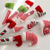 Striped Boots Christmas Elf Legs Doll Plush Holiday Home Ornaments  Navidad Celebration
