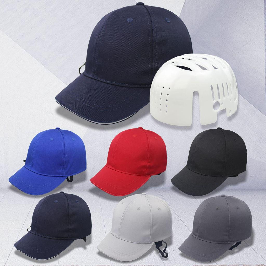 Lightweight Breathable Anti-Collision Bump Cap with Plastic Inner Shell for Construction