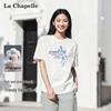 La Chapelle Women's Pure Cotton Round Neck Short Sleeve T-shirt