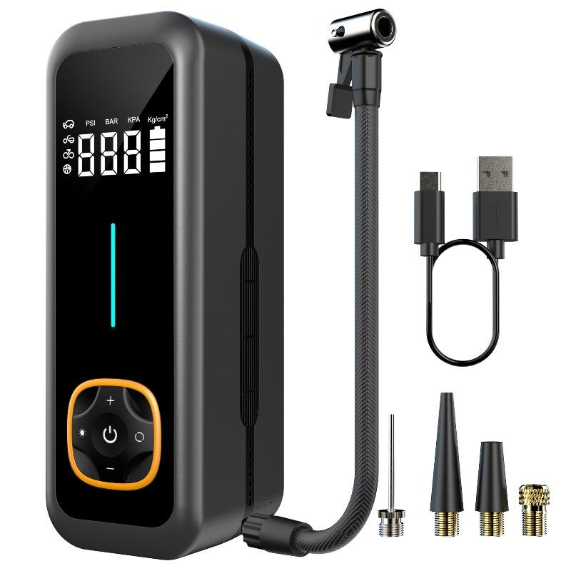 Wireless Digital Display Car Inflation Pump, Heat-resistant Portable Car Tire Inflation Pump белый