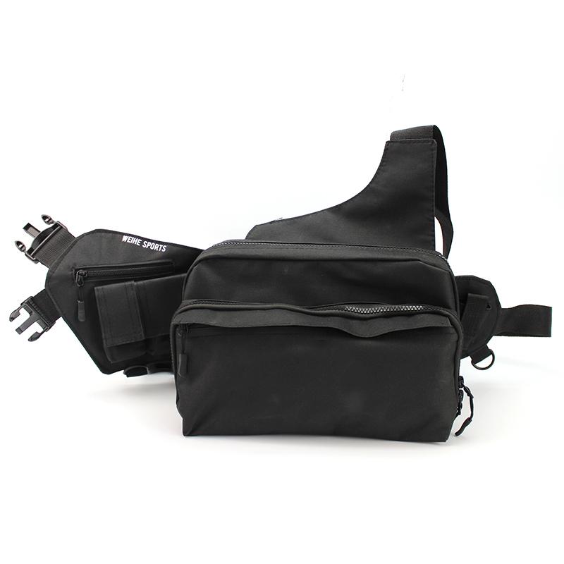 New Nylon Waterproof 3-Layer Fishing Bag Multifunctional Messenger Waist Bag Waterproof Fishing Lure Reel Line Tackle Storage Bag