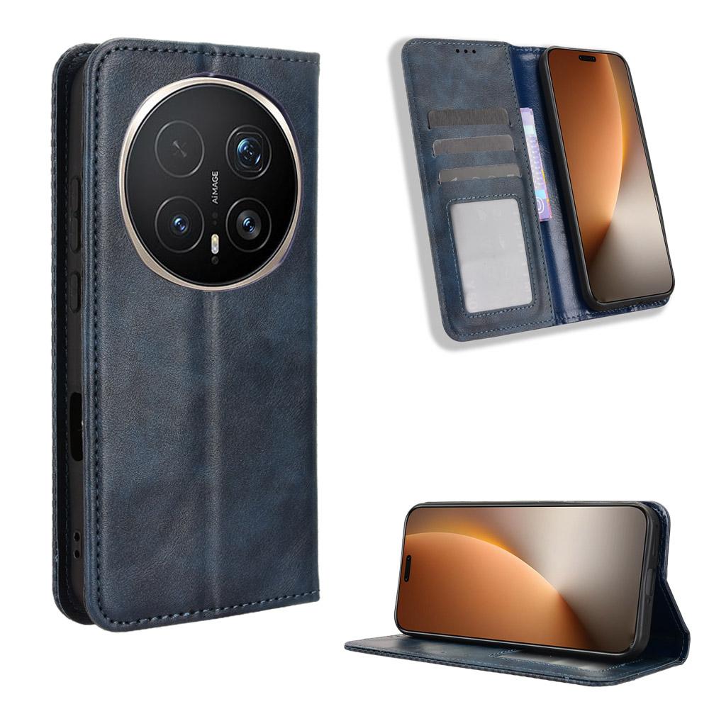 Flip Cover für Honor Magic8 Pro PU Leder Handyhülle Ganzkörperschutz [RFID-Blockierung] Brieftaschenhülle