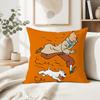 art dog comic soft pillowcase cute t-t-T-Tin-tinES-S-S fun Sofa Home S-S-SnowyS Living Room Decor bed hogar pillowcover gift