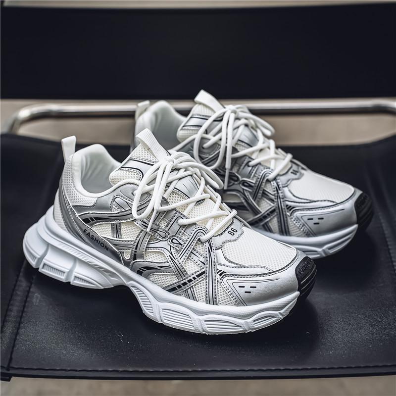 Fashion Summer Trend Versatile Mesh Shoe Soft Sole Comfortable Breathable Sneakers Fashion Platform Casual Shoes Trendy Running Shoes
