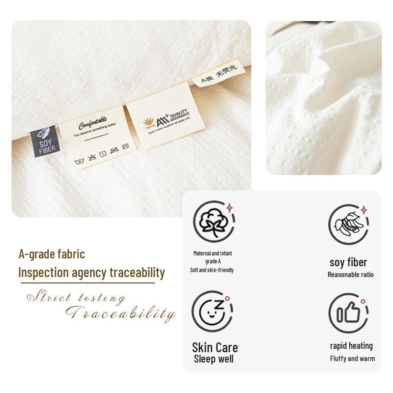 Thickened Soybean Fiber Quilt: Warm, Universal Winter Bedding