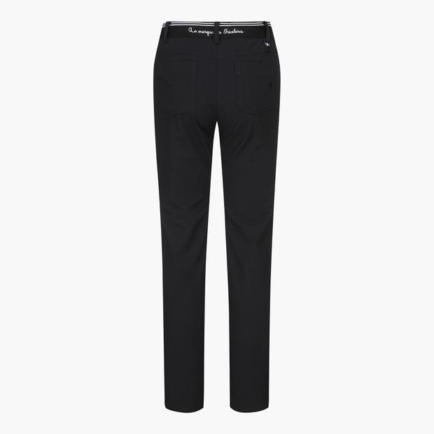 LECOQ GOLF Women'S Back Waist Textured Slim Straight Pants (Gp122Lpt31)