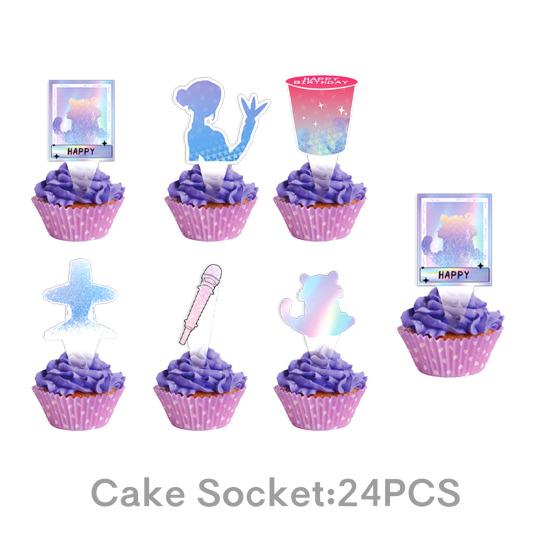 Happy Birthday Party Set Anime Theme Party Supplies with Disposable Plates Cups Napkins Banner And Tablecloth for Kids Fans