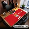 Duża Podkładka pod Mysz z Nadrukiem Benfica FC, Personalizowany Tekst z Imieniem, Mata na Biurko do Biura i Gier