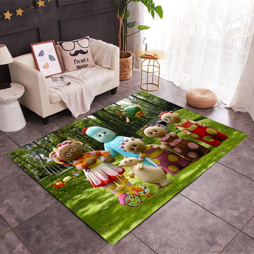 Colorful Friends In The Forest Themed Anti-Slip Rugs - Polyester Home Decor, Suitable for Bedrooms, Living Rooms, Doorways, Studios, and Decorations